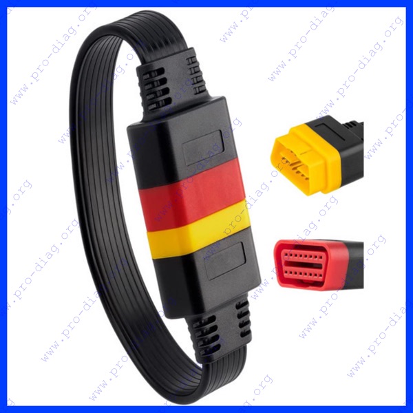 16-pin OBD2 to 16-pin diagnostic cable